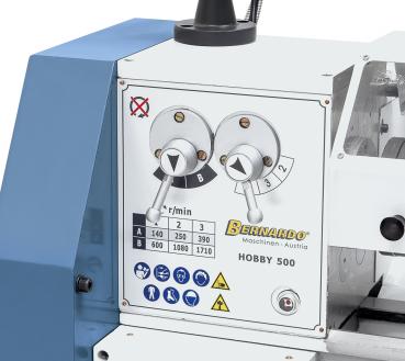 Bernardo Hobby 500 400V table lathe incl. 2-axis digital display DT40